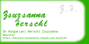 zsuzsanna herschl business card